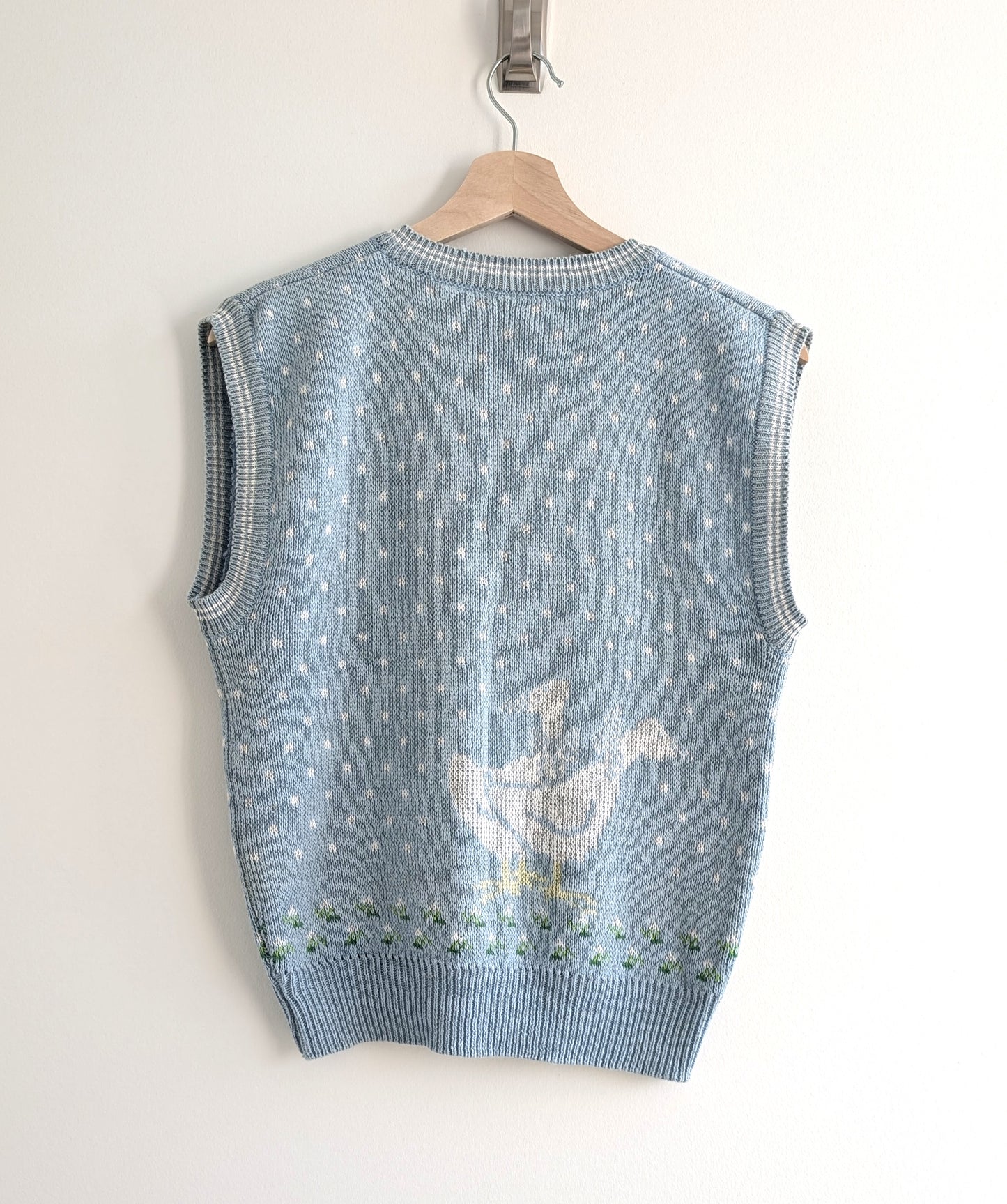 Goose Print Sweater Vest
