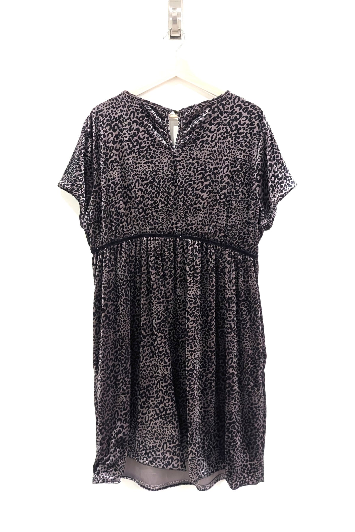 Velvet Leopard Print Dress (2X)