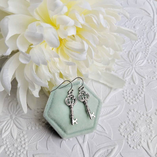 Antique Key Earrings