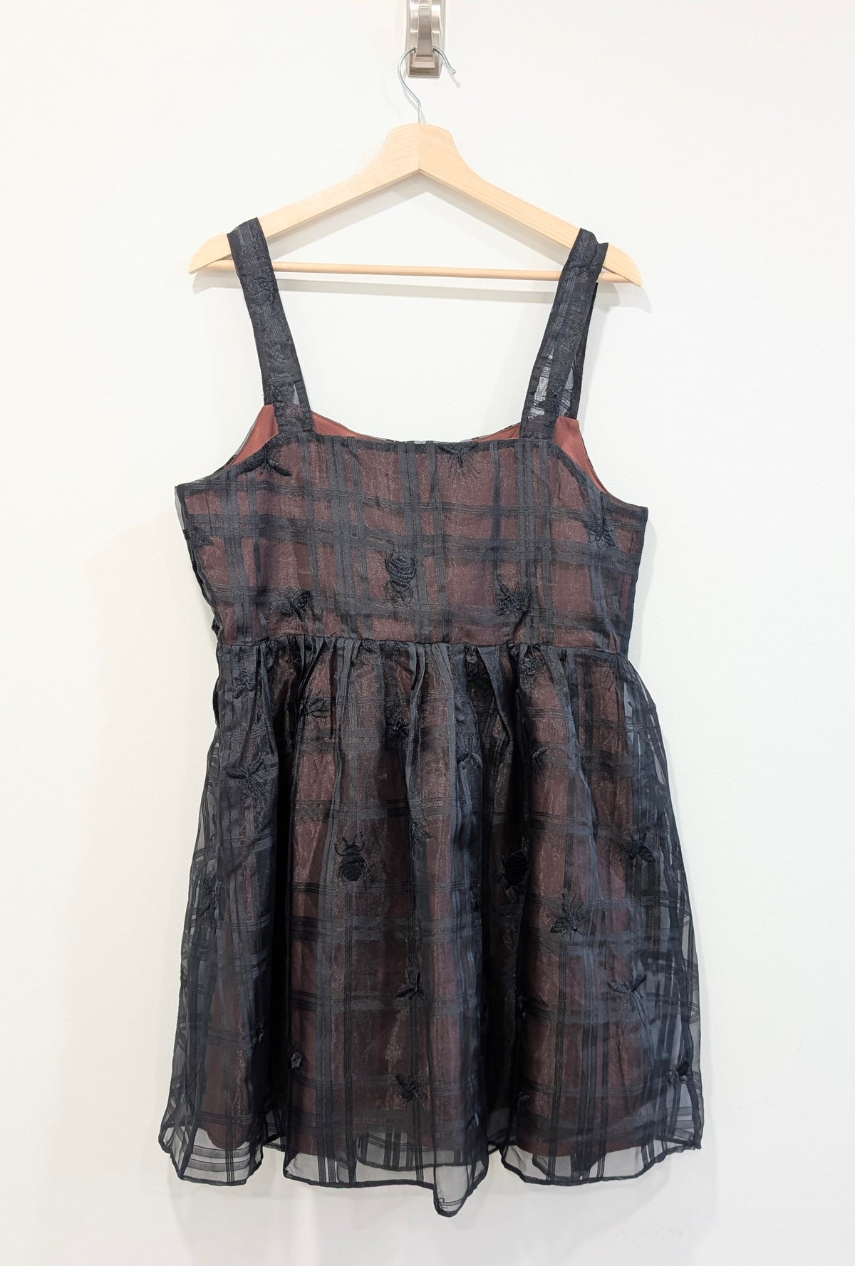 Bug Print Overlay Dress (Large)