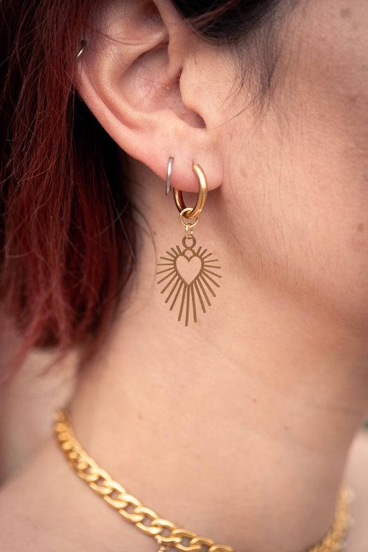 APHRODITE | Chainmail Gold Earrings