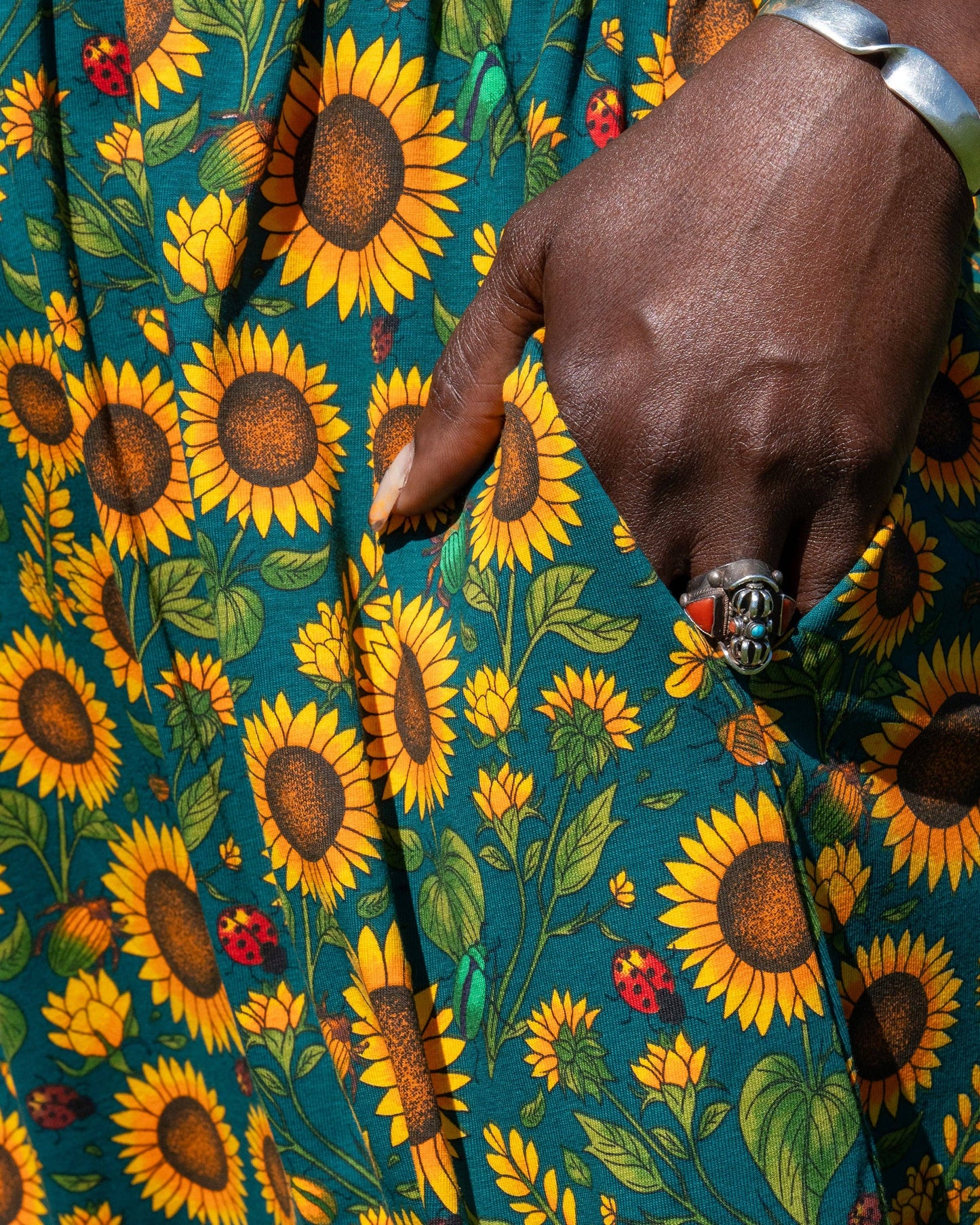 Sunflower Short T-Shirt Dress