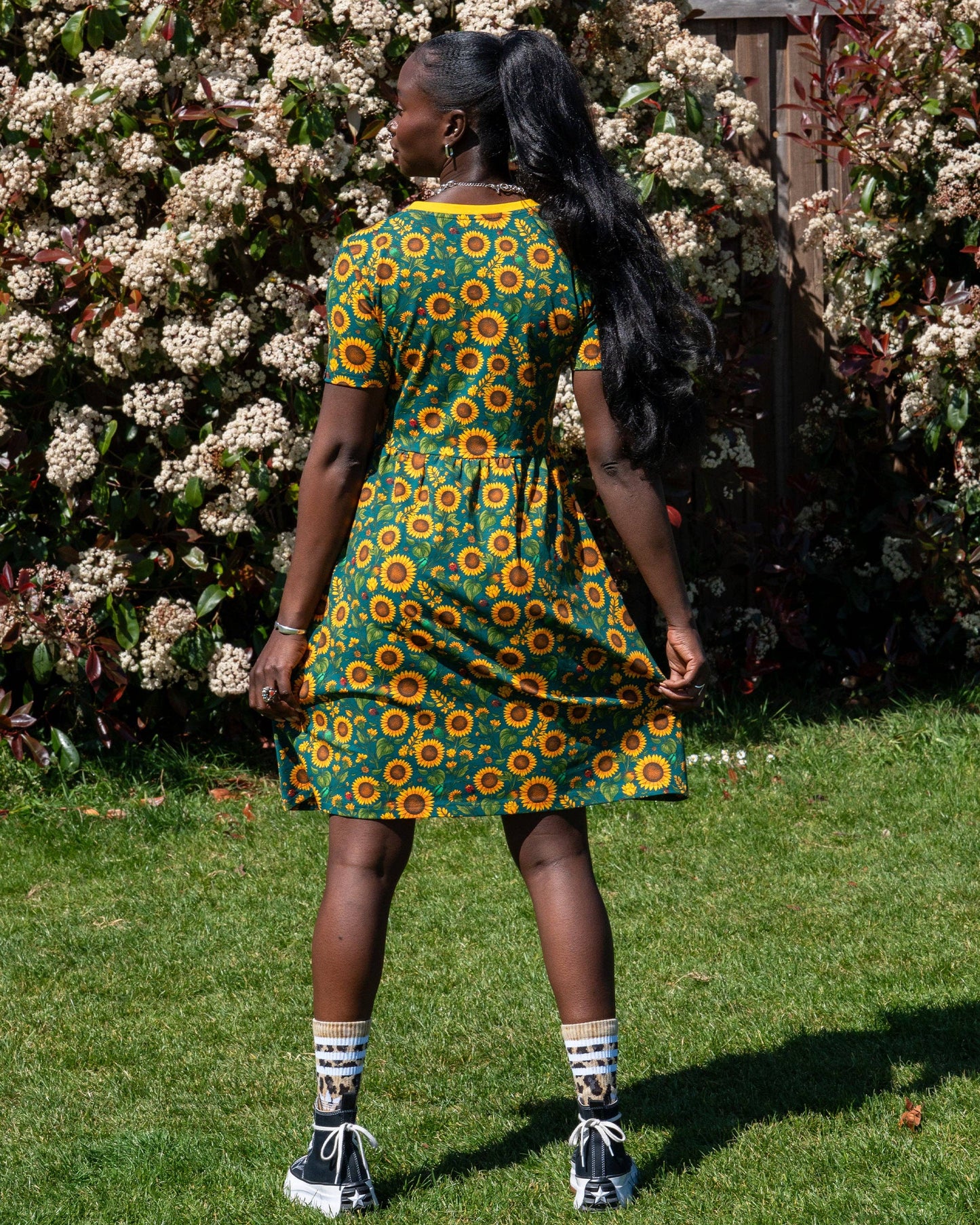 Sunflower Short T-Shirt Dress