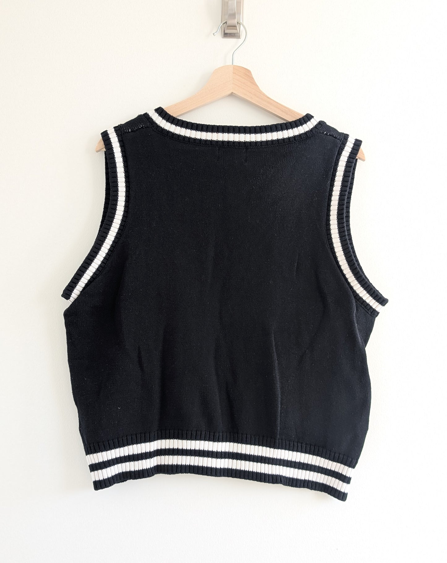 Ghost Print Sweater Vest