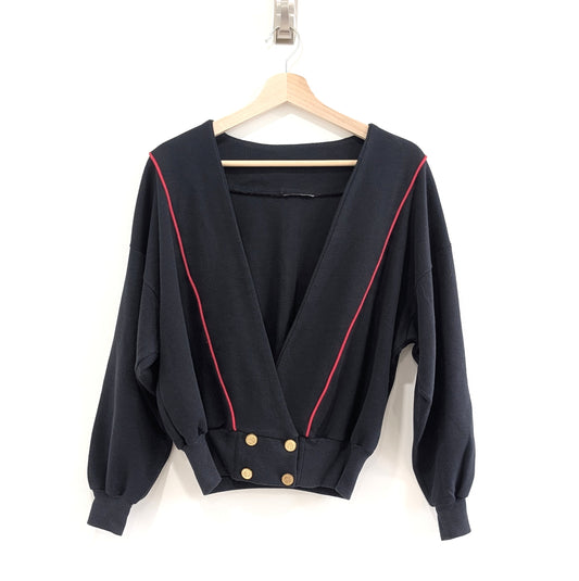 V-Neck Nautical Sweater