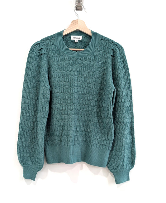 Long Sleeve Green Sweater