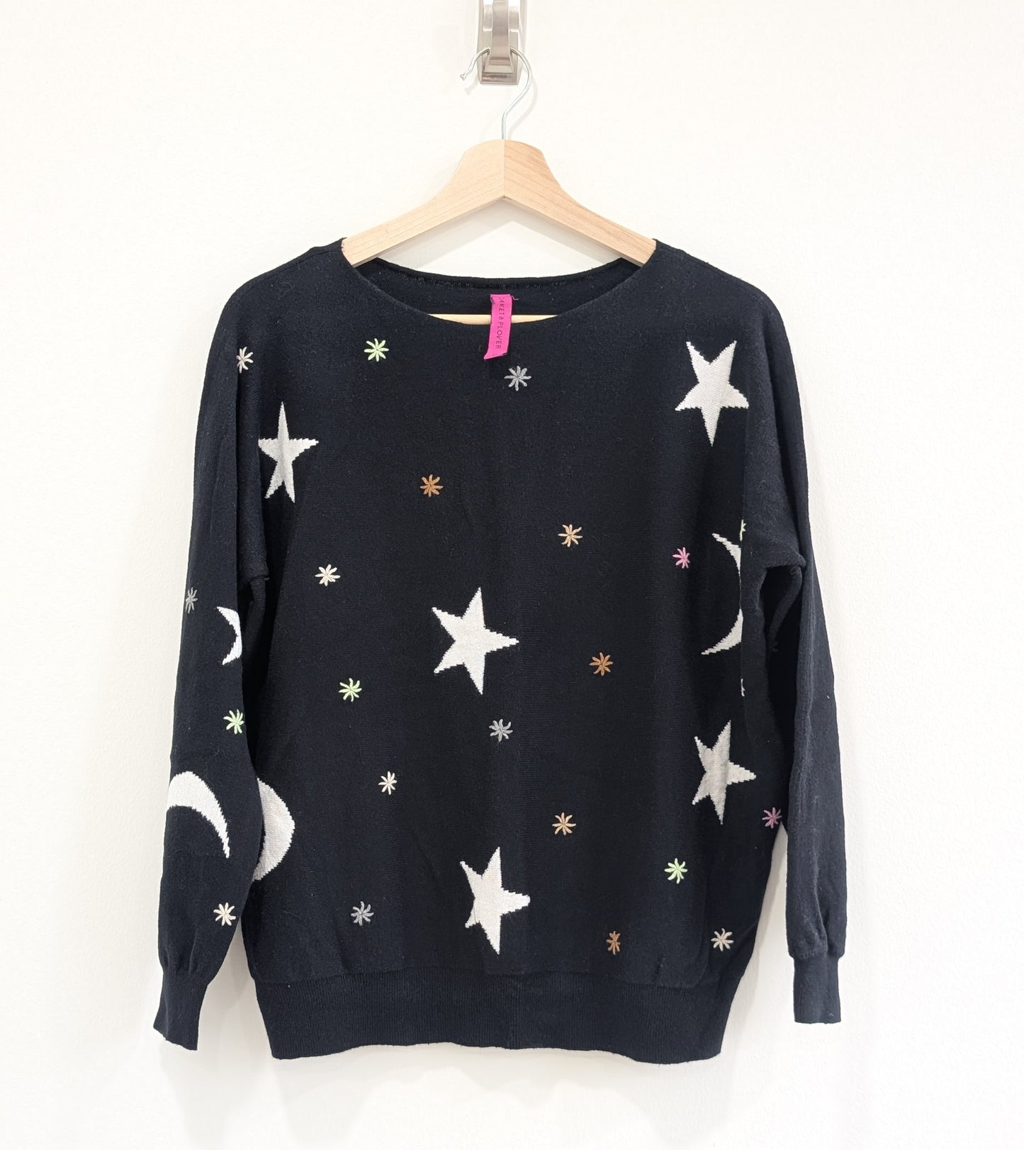 Long Sleeve Black Celestial Sweater