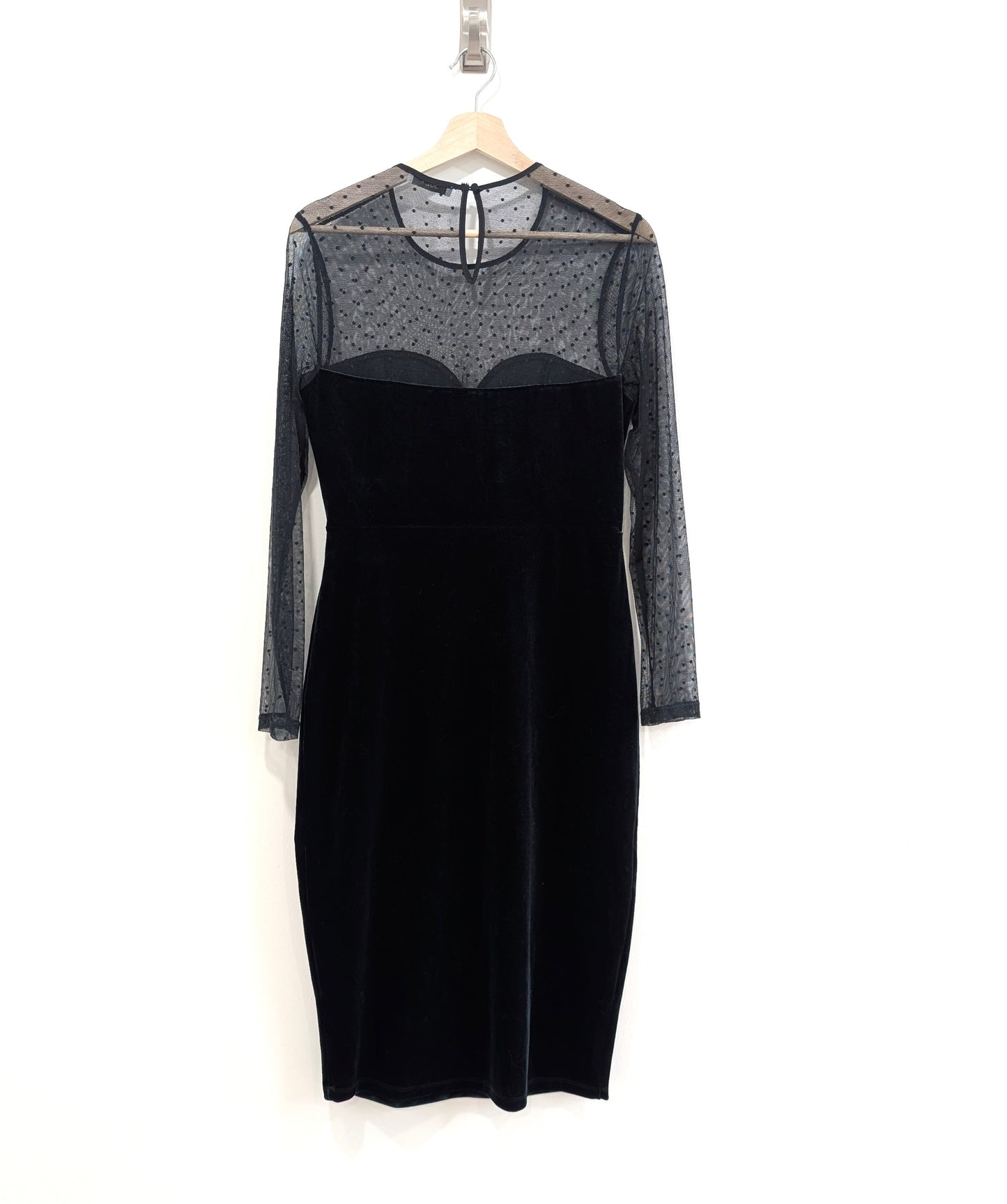Dark Green Velvet Sheath Dress