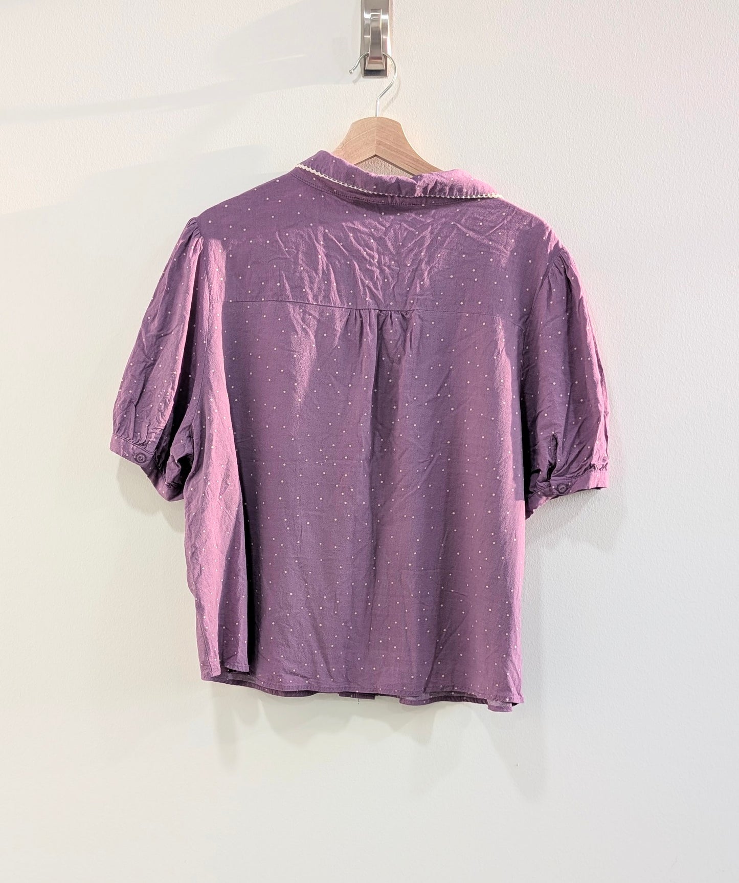 Light Purple Polka-Dot Blouse