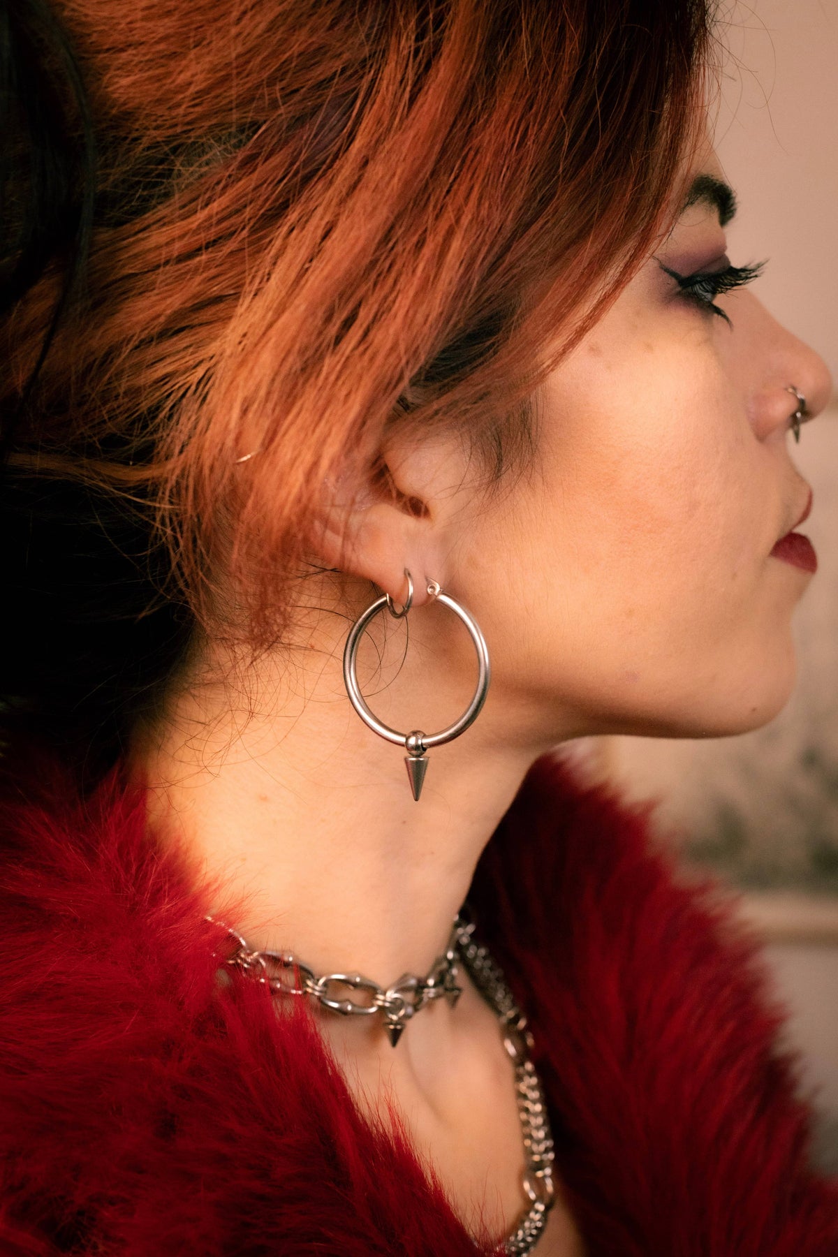 CENTAUR | Chainmail Spike Earrings