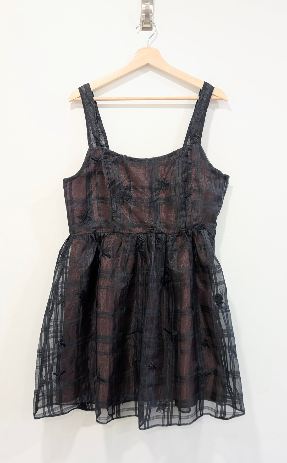 Bug Print Overlay Dress (Large)