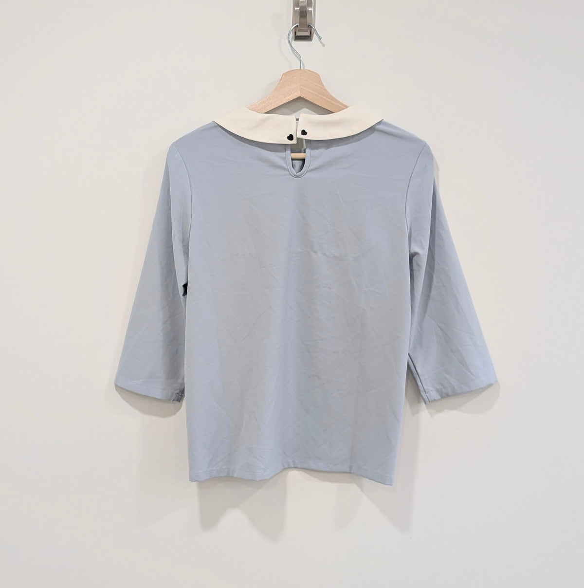 Pastel Blouse with Cat Embroidery (Small)