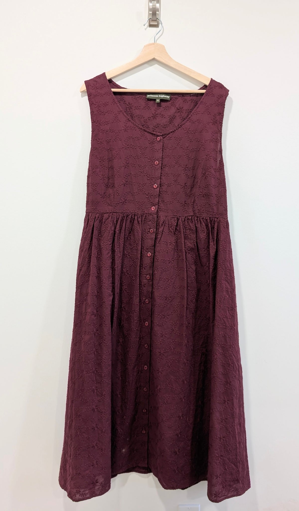Red Textured Dress (1X)